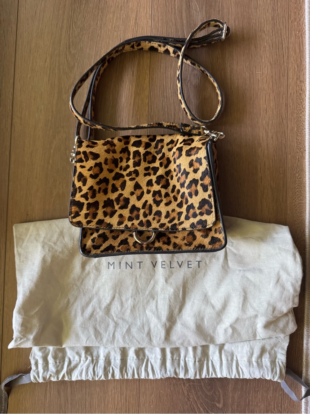 Mint Velvet Leopard Print Crossbody Bag
